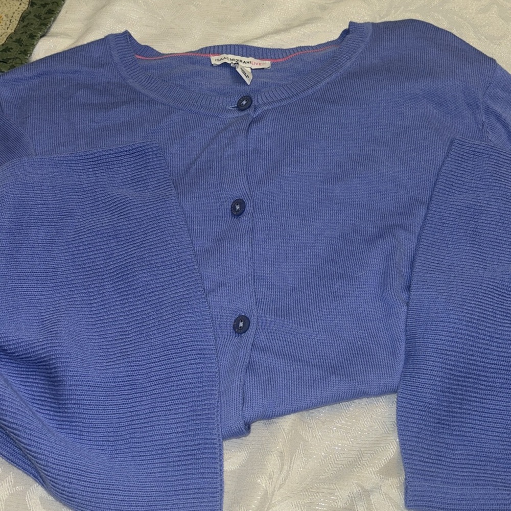 Isaac Mirzahi Lavendar Cardigan XLarge